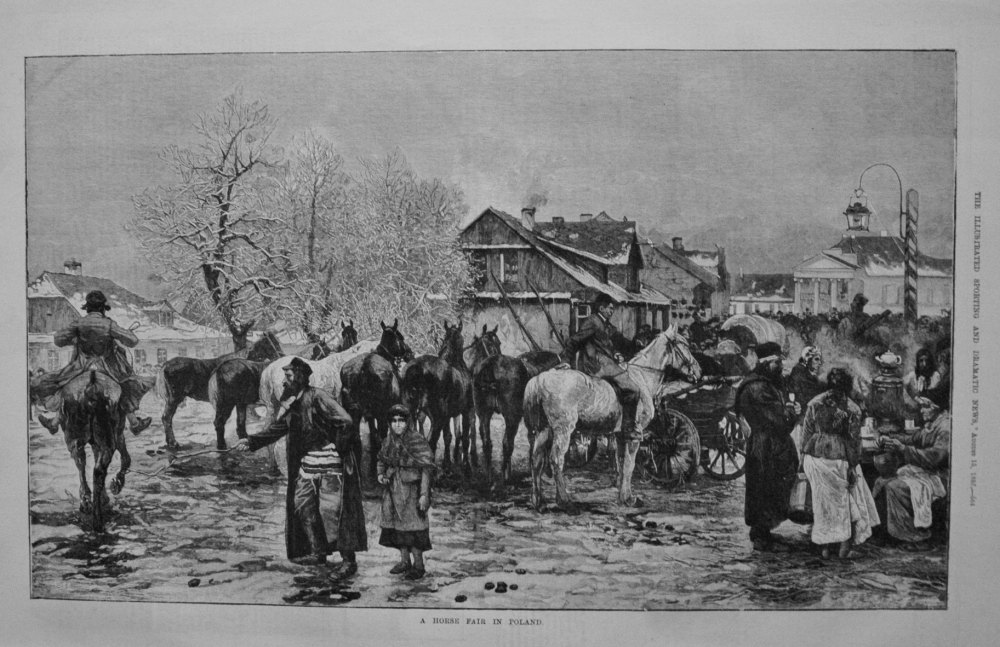 A Horse Fair In Poland. 1885