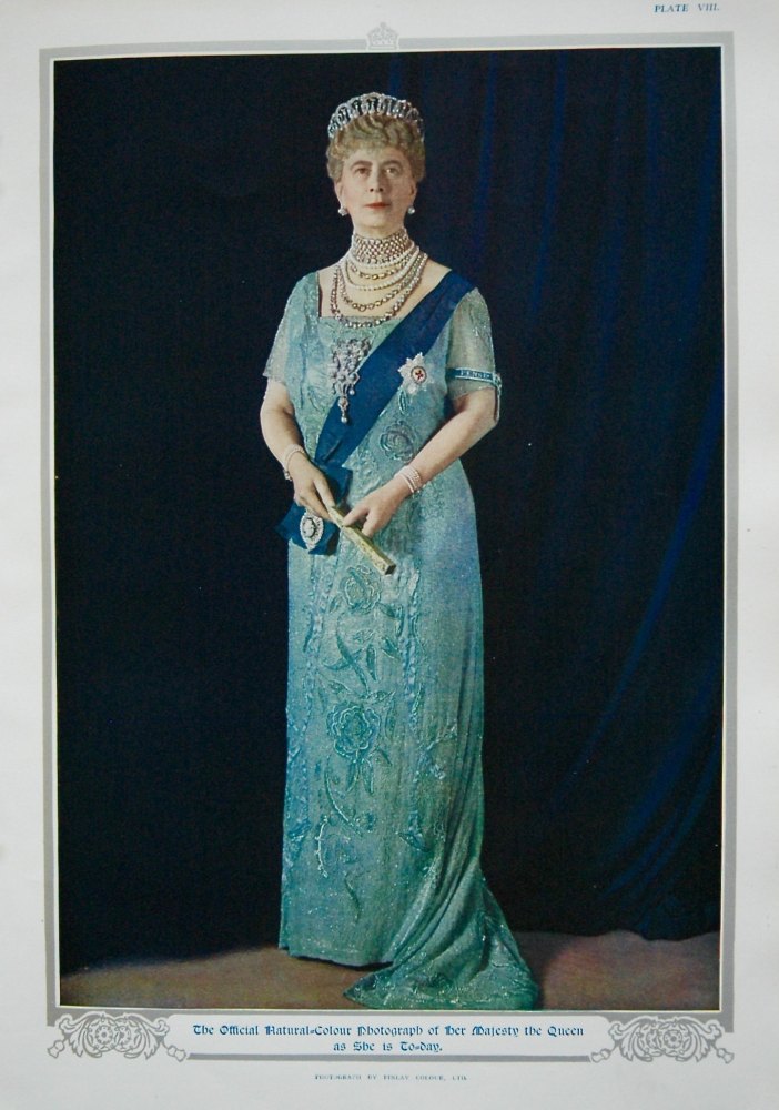 Official Natural-Colour Photograph of her Majesty the Queen as She is To-day.
