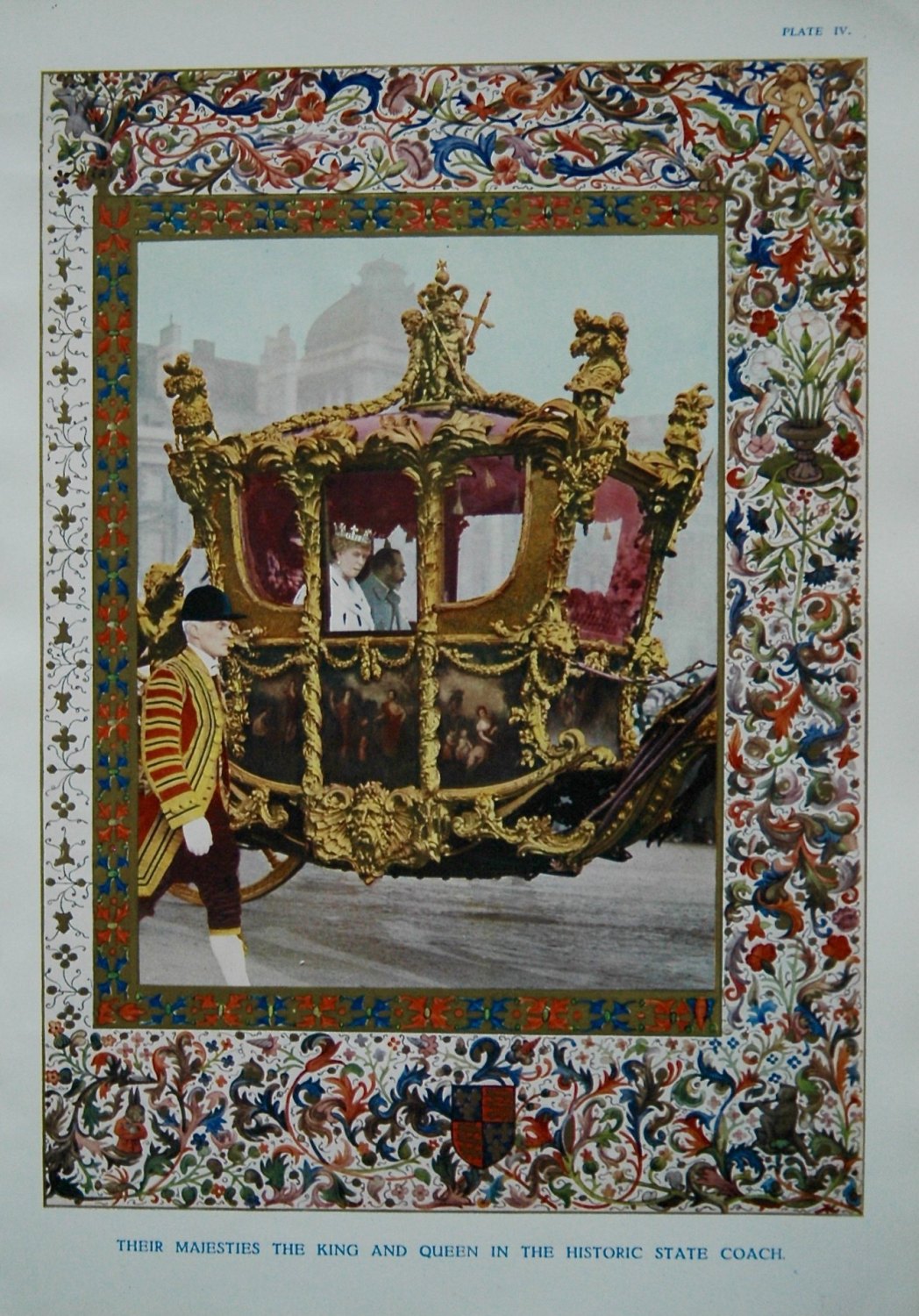 Their Majesties the King and Queen in the Historic Coach. (King George V. a