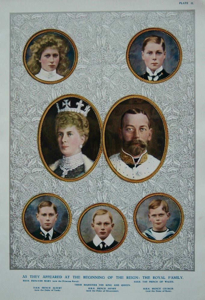 Royal Family : As They Appeared at the Beginning of the Reign. (King George V. and Queen Mary.)