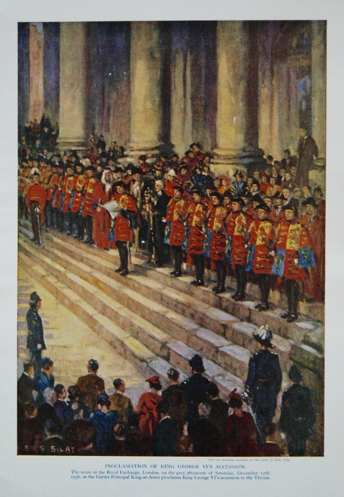 Proclamation of King George VI's Accession. 