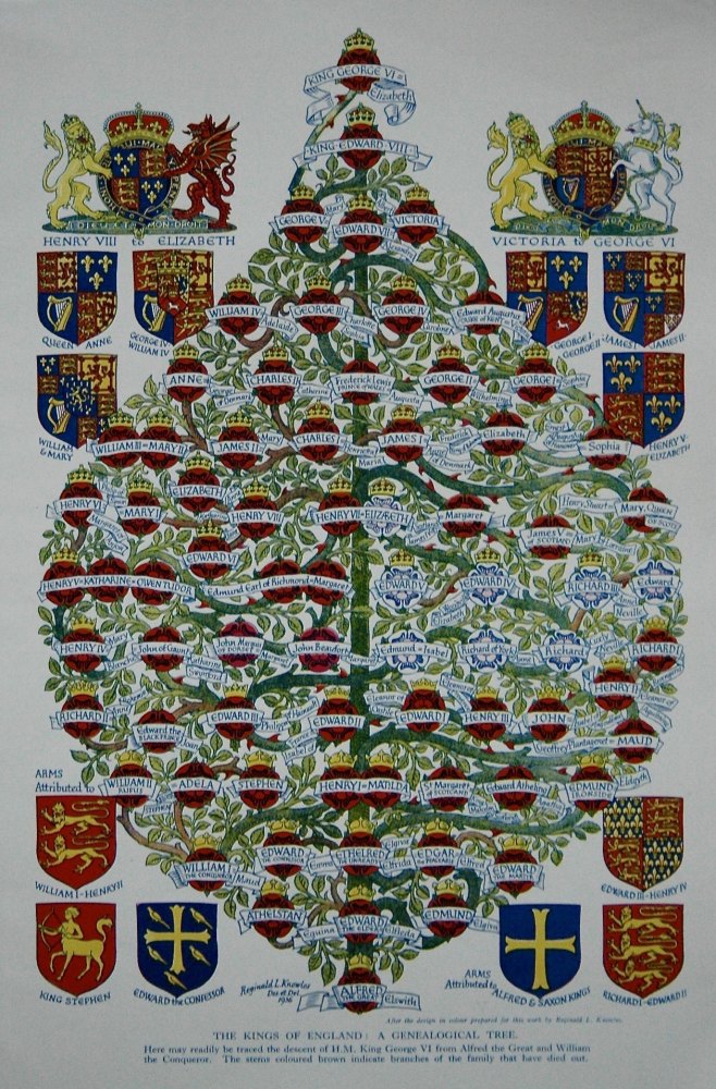 The Kings of England : A Genealogical Tree. 1937
