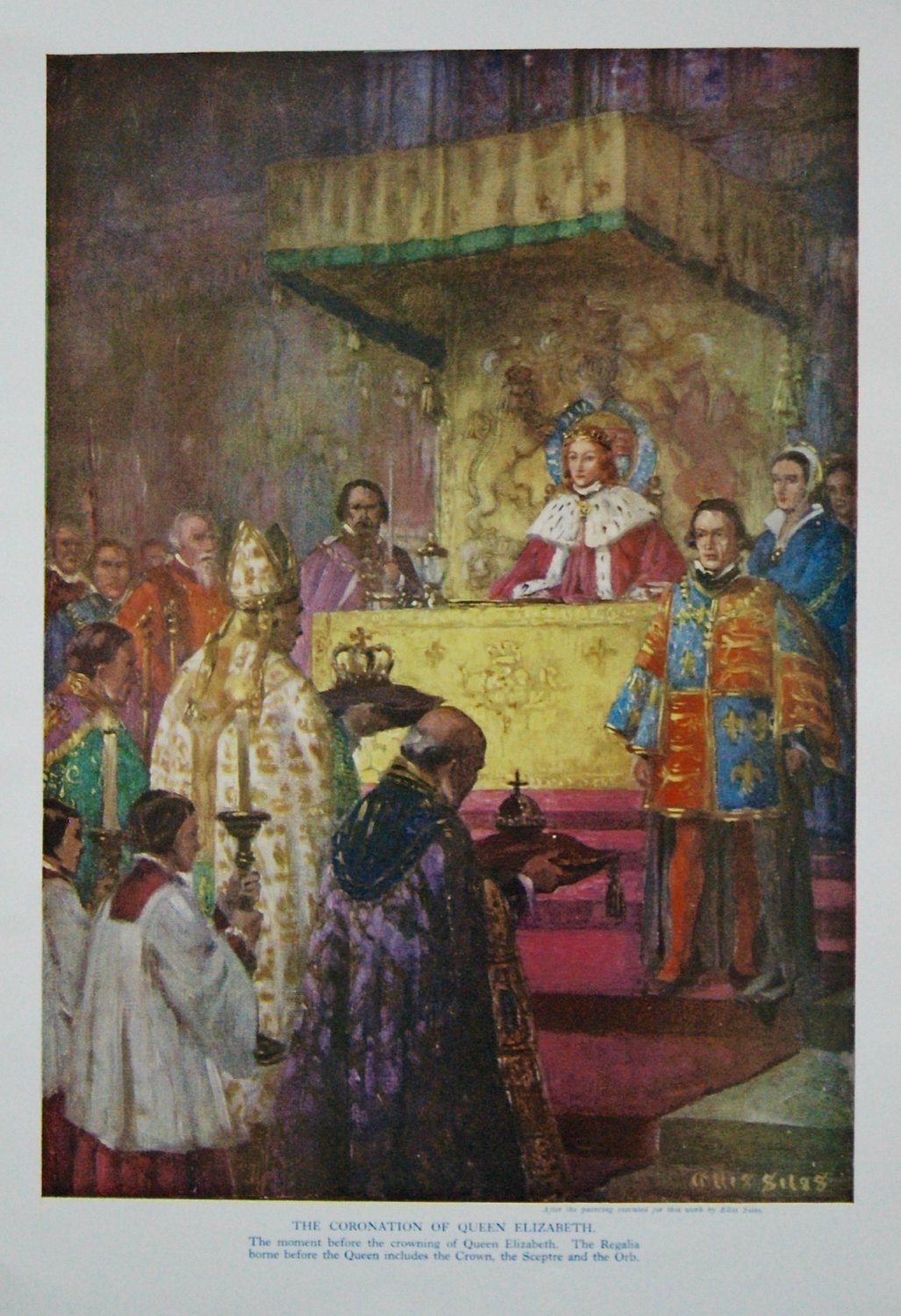 Coronation of Queen Elizabeth. 