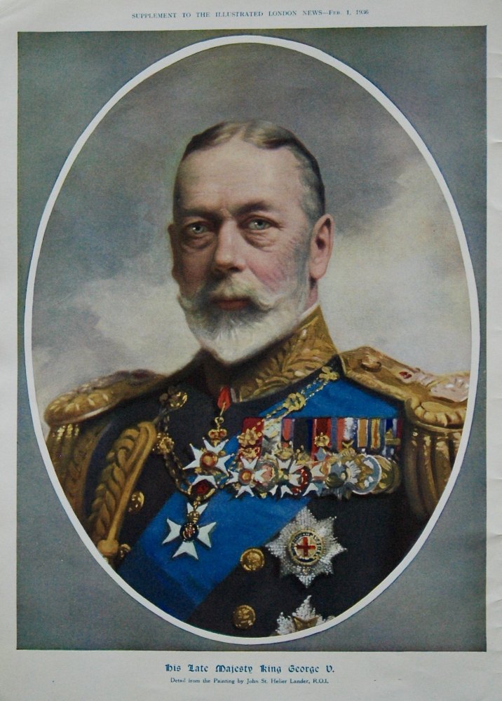 His Late Majesty King George V. 