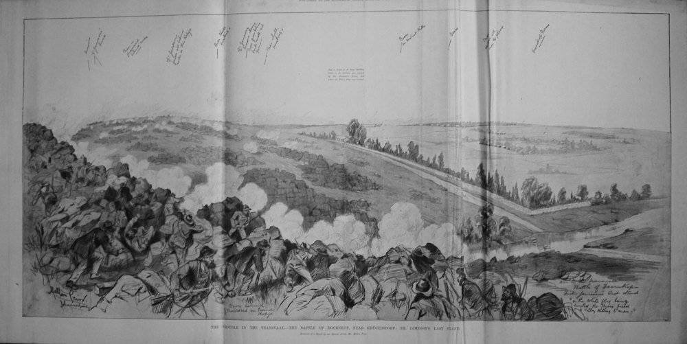 The Trouble in the Transvaal.- The Battle of Doornkob, near Krugersdorp : D