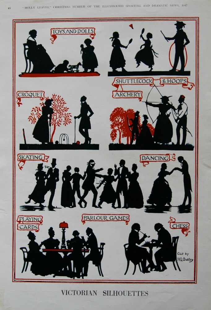 Victorian Silhouettes. 