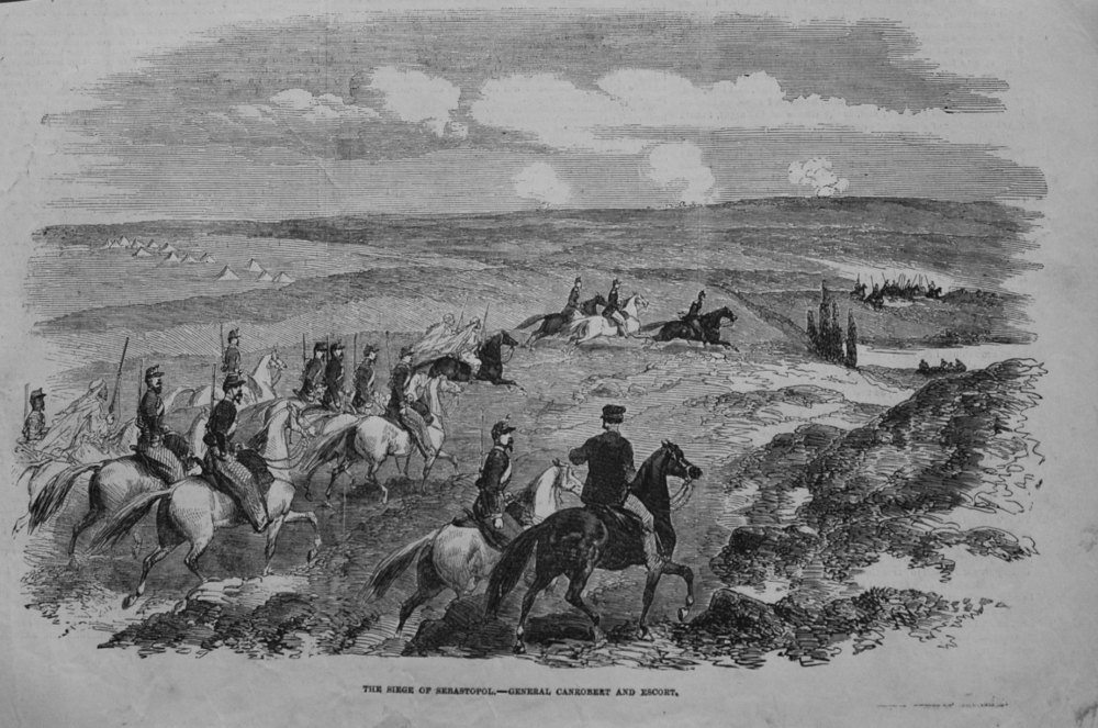 Siege of Sebastopol.- General Canrobert and Escort. 1854.