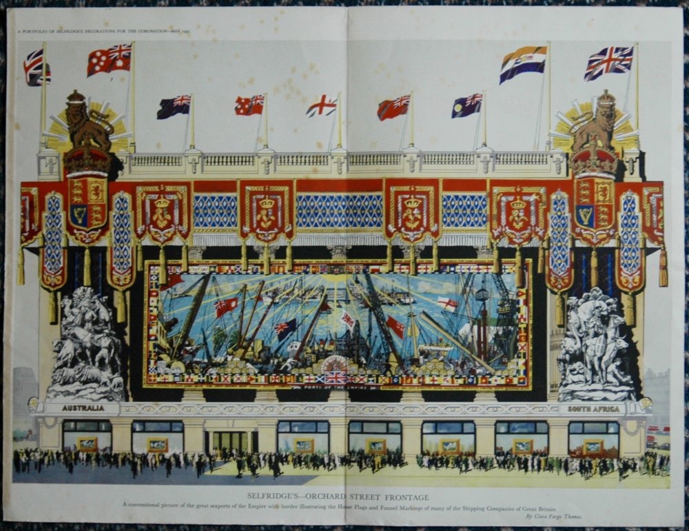 Portfolio of Selfridge's Decorations for the Coronation May 1937.
