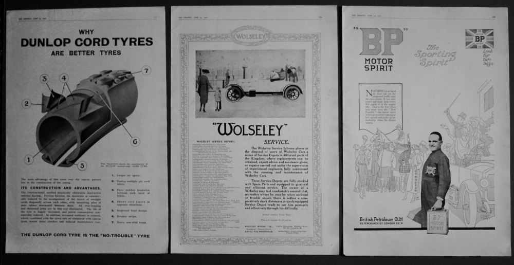 Motoring Adverts. 1922