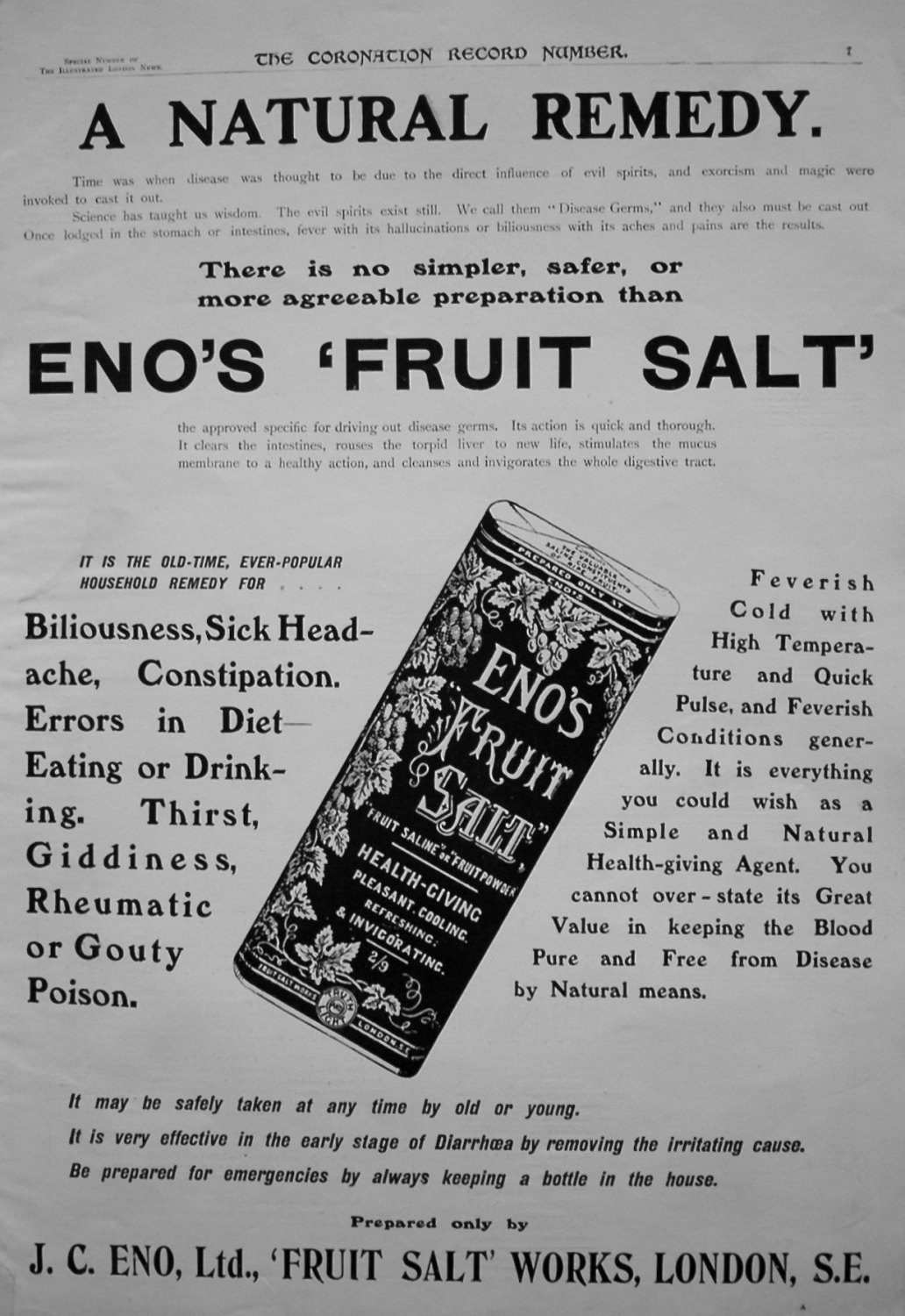 Eno's Fruit Salt. 1902