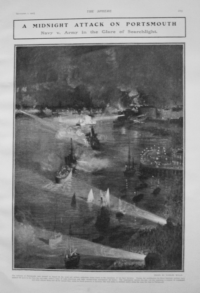 Midnight Attack on Portsmouth. 1907