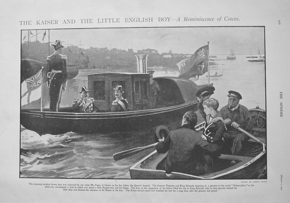 The Kaiser and Little English Boy - A Reminiscence of Cowes. 1901
