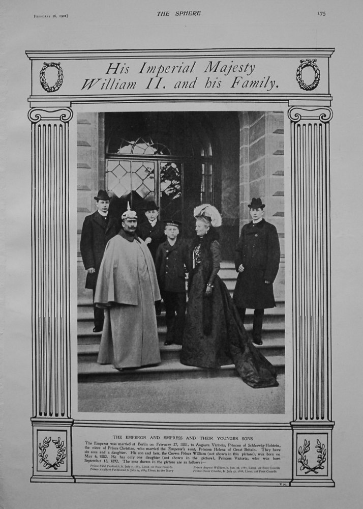 His Imperial Majesty William II. and his Family. 1901