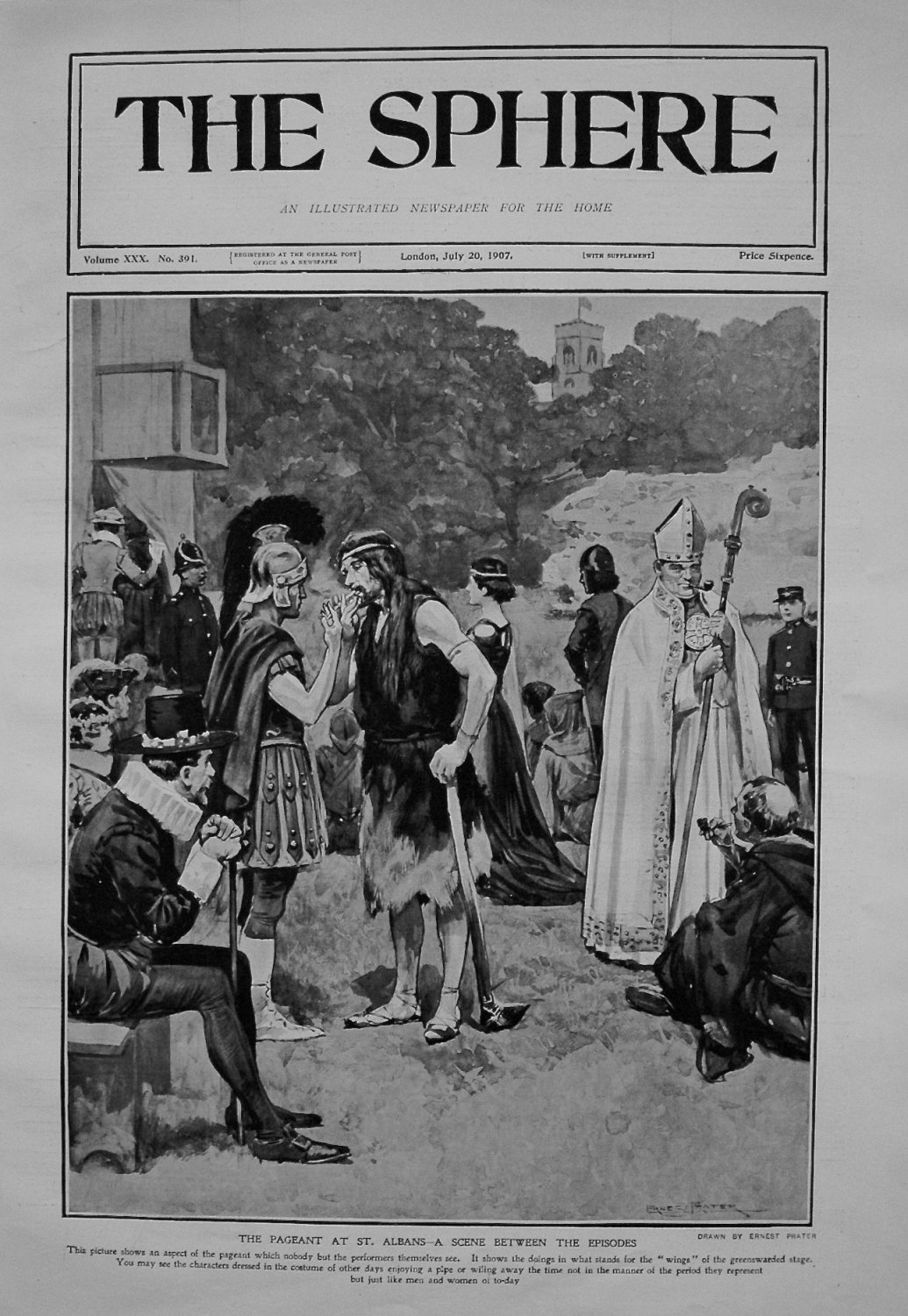 Pageant at St. Albans - A Scene between the Episodes. 1907