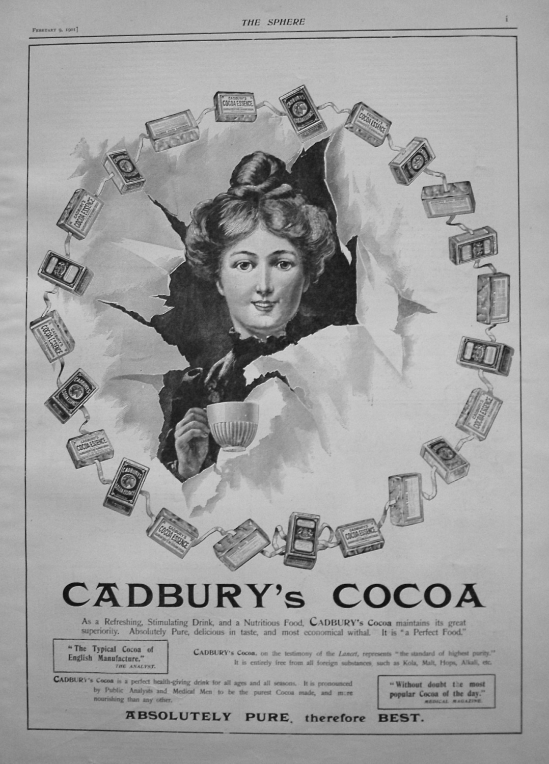 Cadbury's Cocoa. 1901