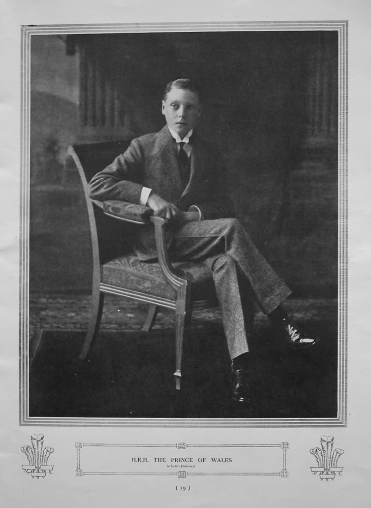 H.R.H. The Prince of Wales. (Photograph) 1911