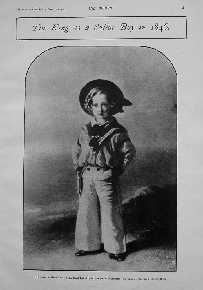 The King as a Sailor Boy in 1846.