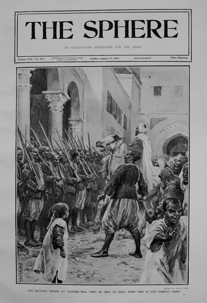 Sultan's Troops at Tangier - Will They be able to hold their own in the present crisis ?. 1907