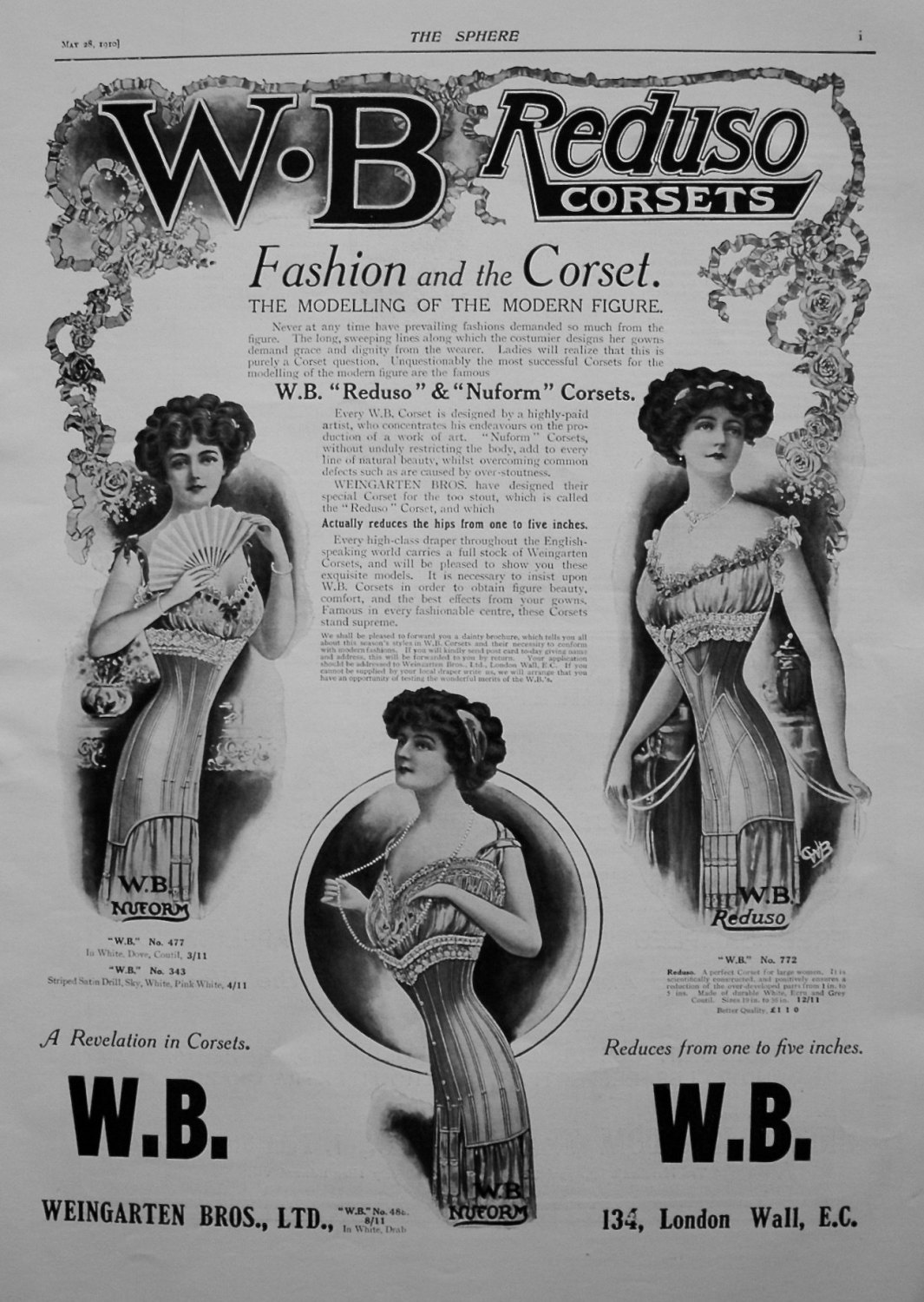Weingarten Bros., Ltd. (Reduso Corsets) 1910.