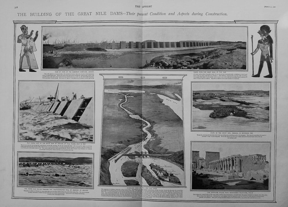 Building of the Great Nile Dams. 1901