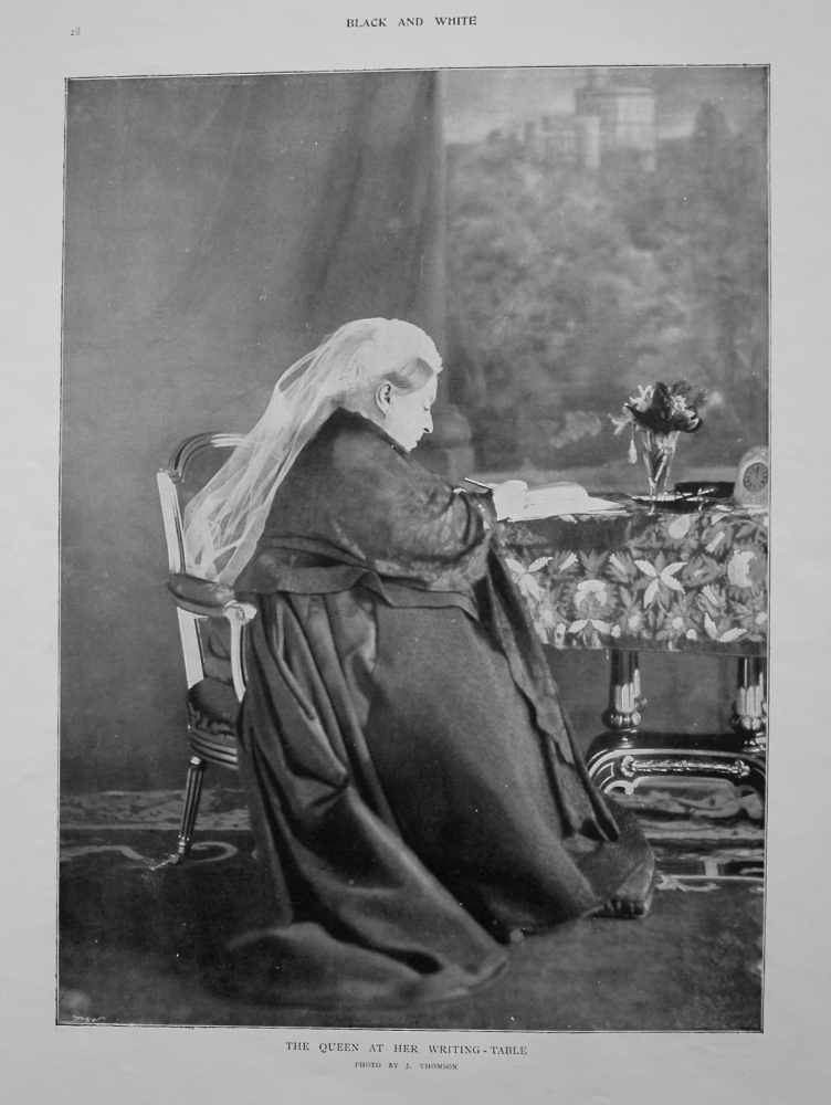 The Queen at Her Writing Table. (Victoria). 1901