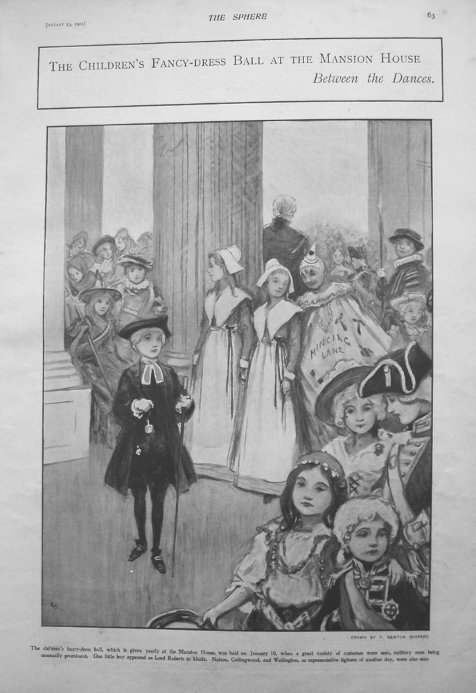 Children's Fancy-Dress Ball at the Mansion House. 1901.