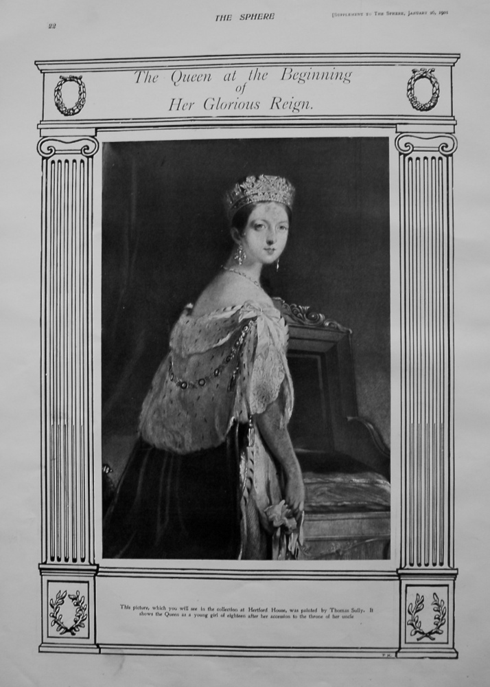Queen Victoria at the Beginning of Her Glorious Reign. 