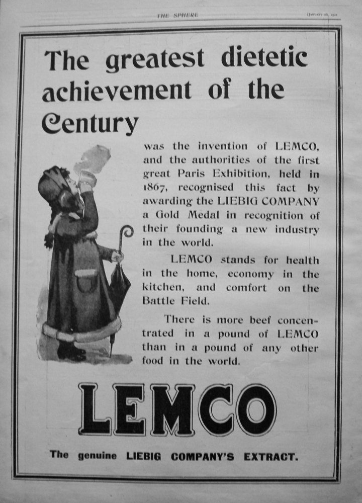 Lemco. (Liebig Company) 1901.