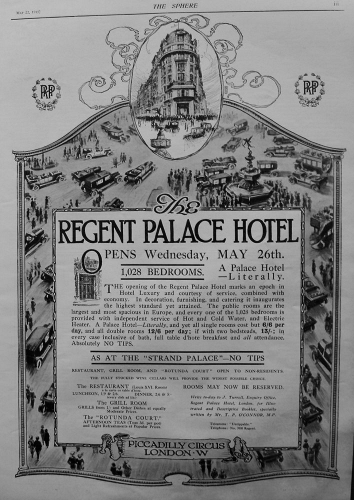 Regent Palace Hotel.