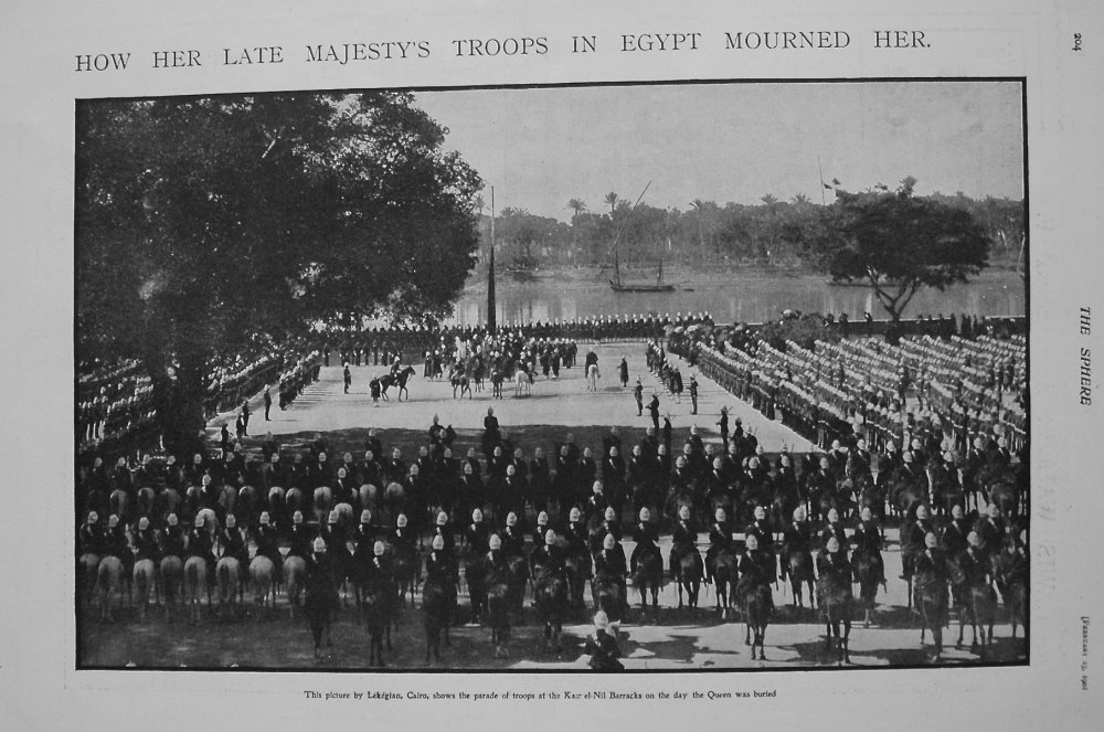 How Her Late Majesty's Troops in Egypt Mourned Her. 1901