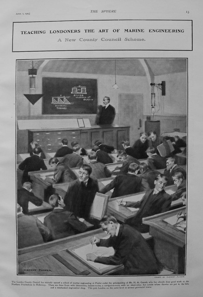 Teaching Londoners the Art of Marine Engineering : A New County Council Scheme. 1905