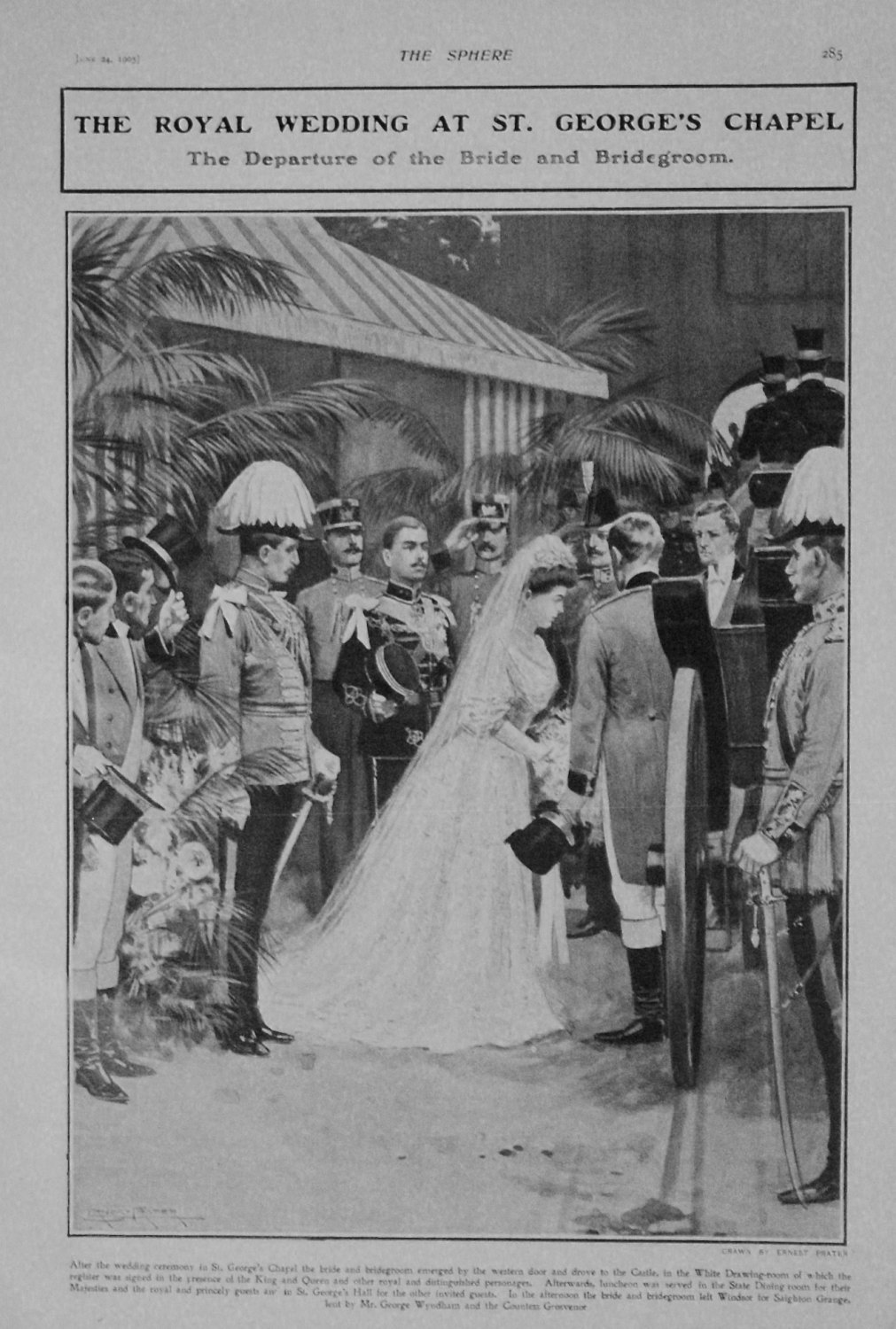 Royal Wedding at St. George's Chapel : The Departure of the Bride and Bride