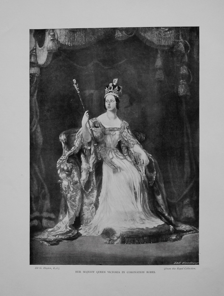 Her Majesty Queen Victoria in Coronation Robes. 