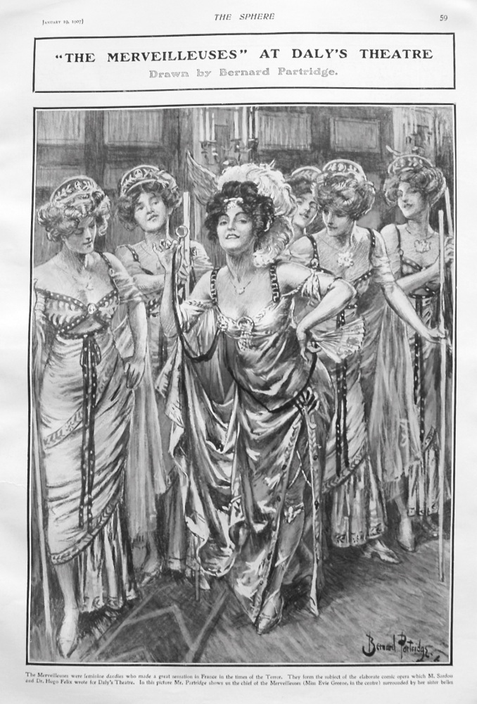 "The Merveilleuses" at Daly's Theatre. 1907