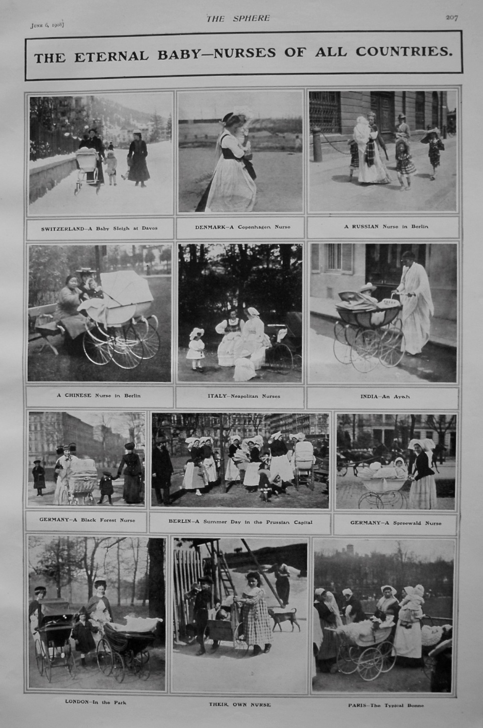 The Eternal Baby-Nurses of all Countries. 1908