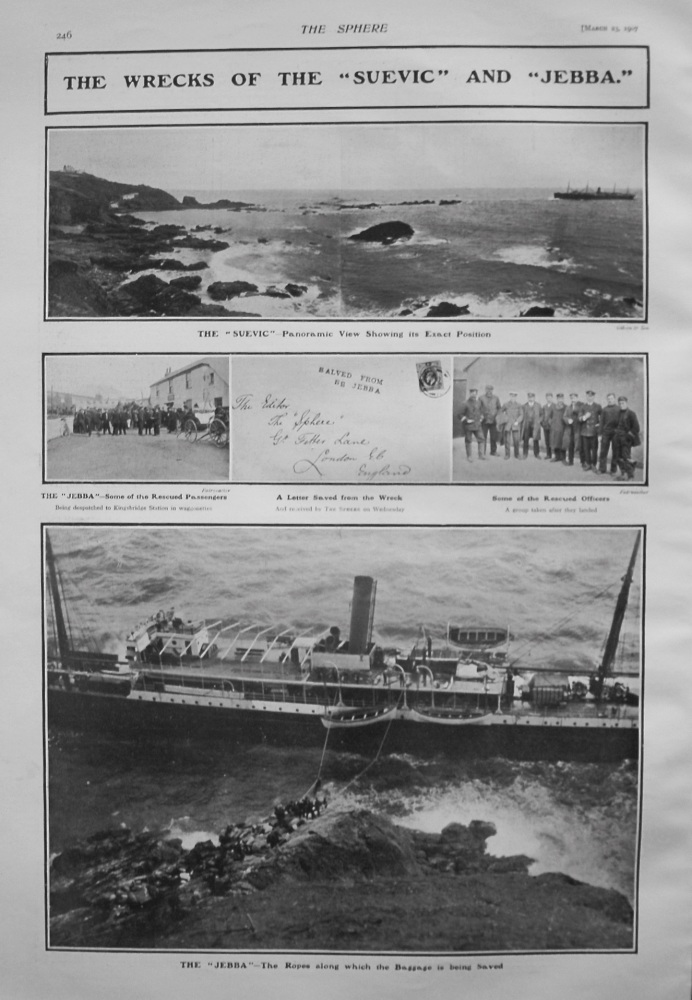 The Wrecks of the "Suevic" and "Jebba." 1907
