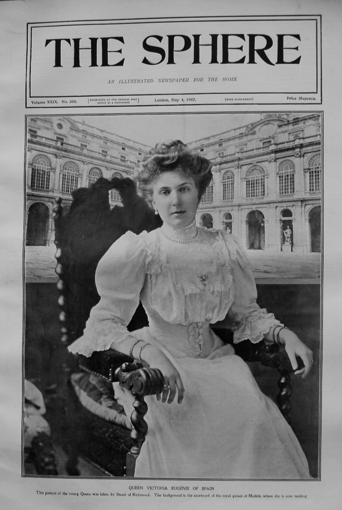 Queen Victoria Eugenie of Spain. 1907