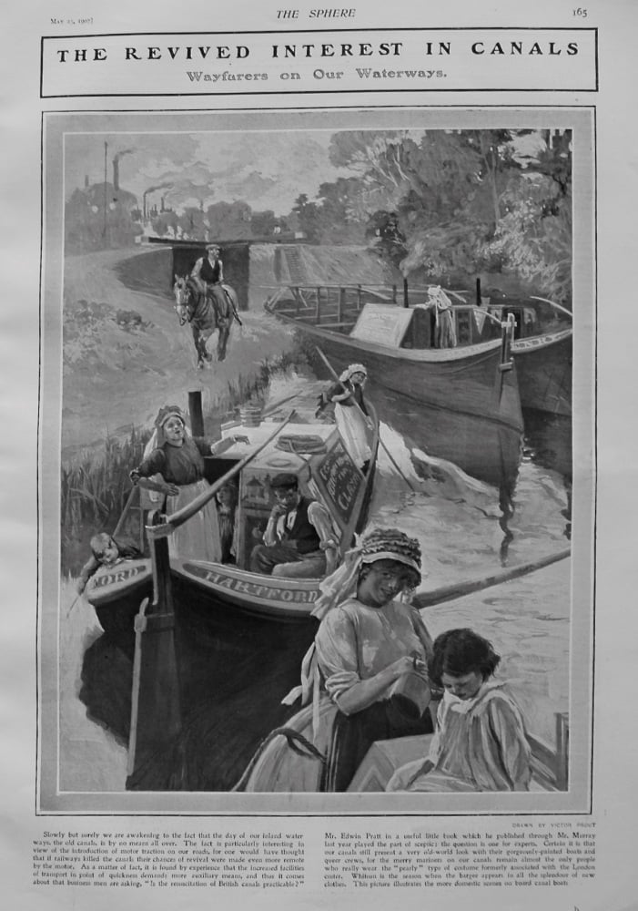 The Revived Interest in Canals : Wayfarers on Our Waterways. 1907