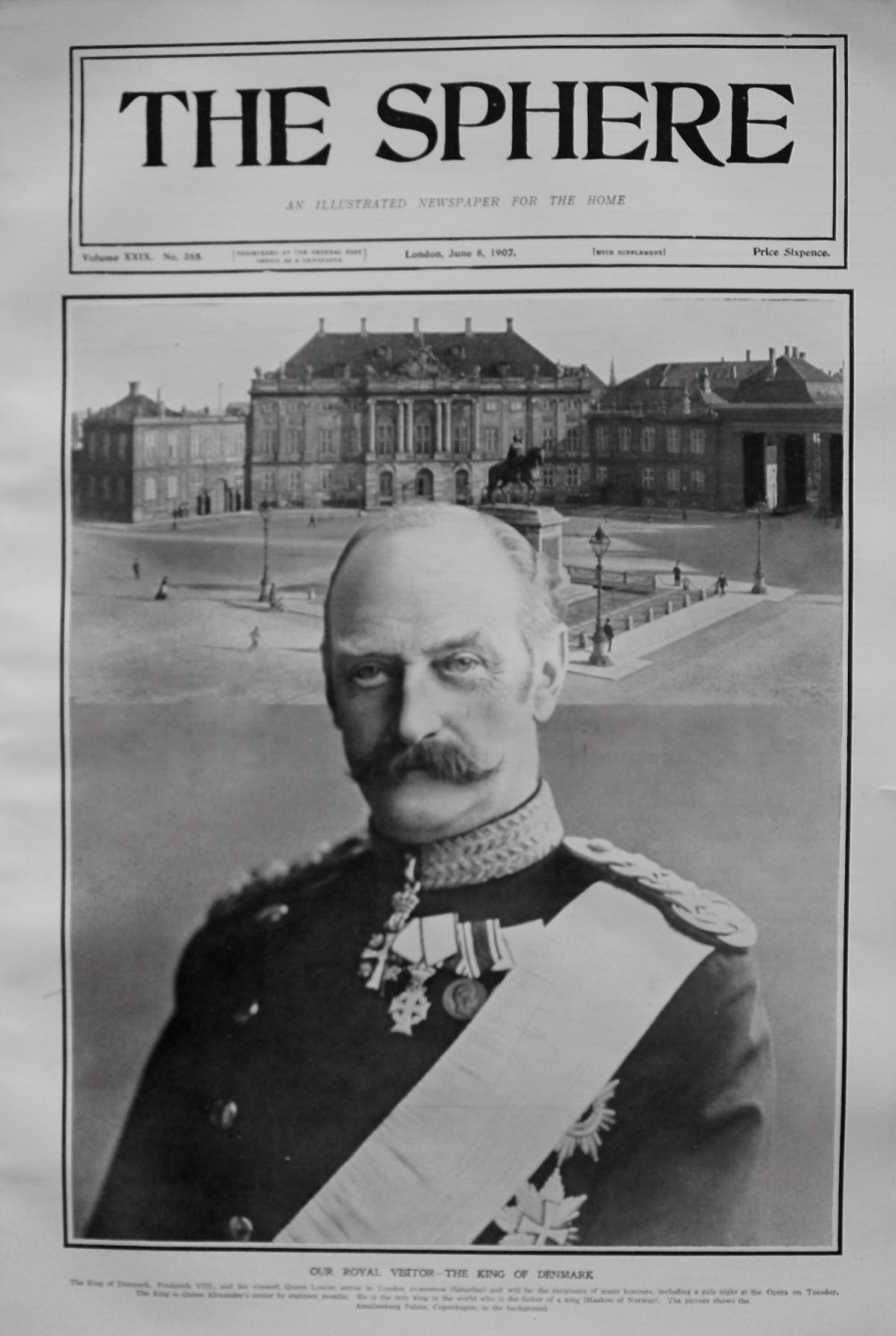 Our Royal Visitor - The King of Denmark. 1907