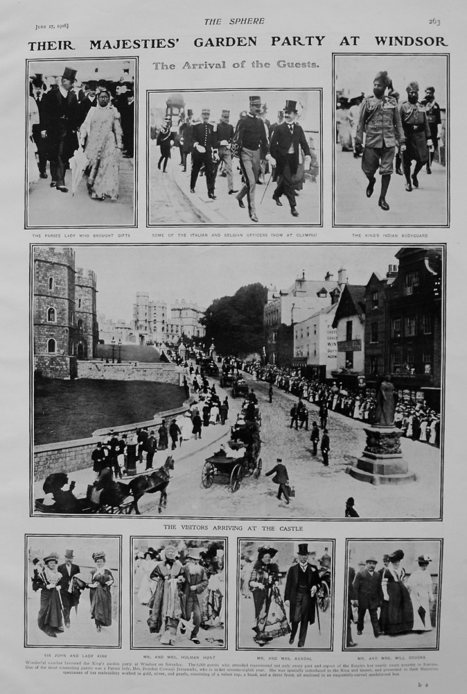 Their Majesties' Garden Party at Windsor. 1908