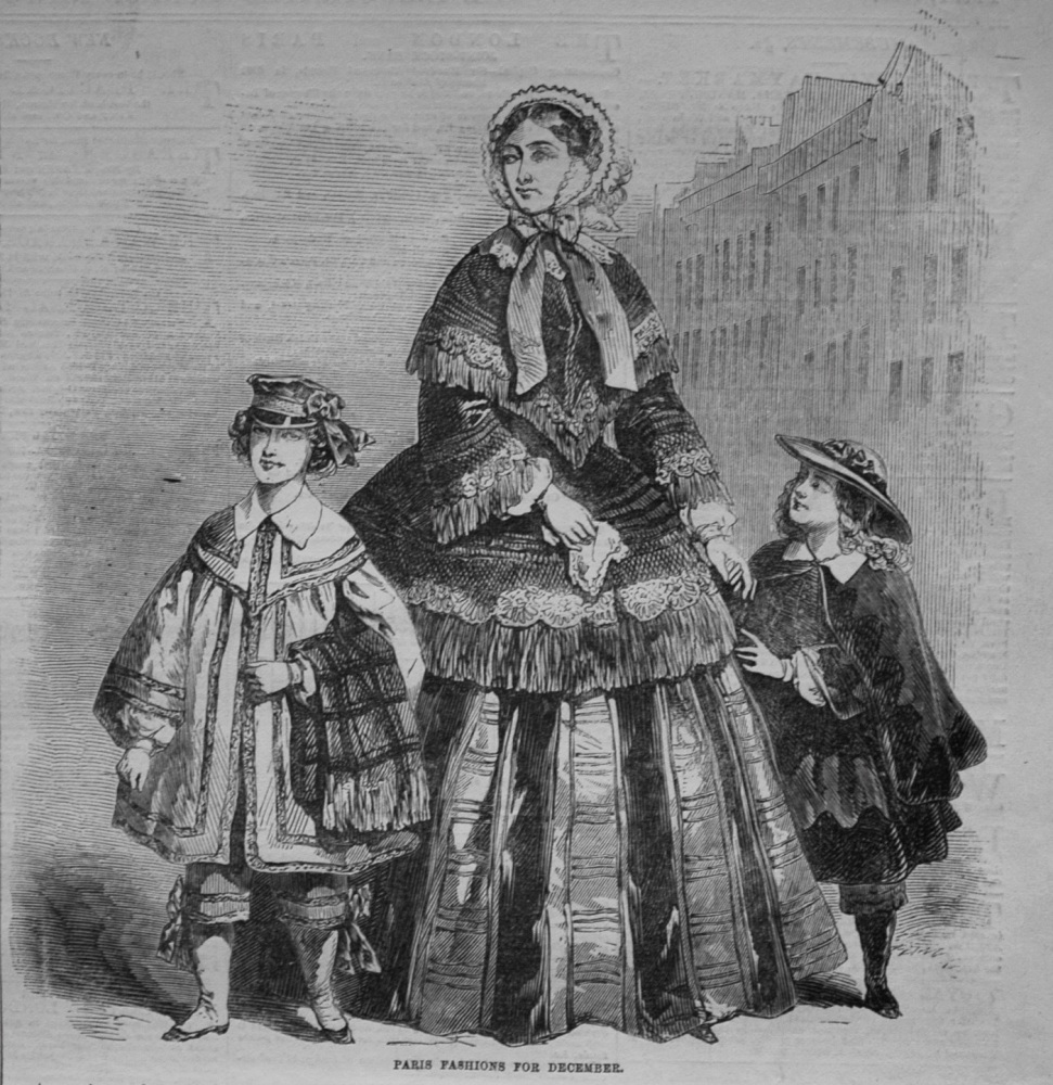 Paris Fashions for December. 1855