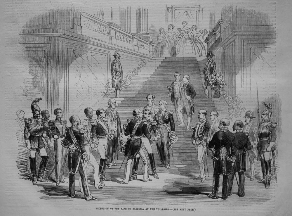 Reception of the King of Sardinia at the Tuileries. 1855