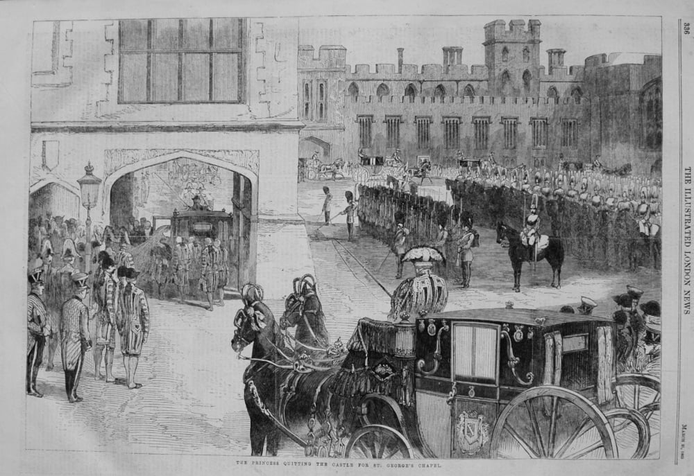 The Princess Quitting the Castle for St. George's Chapel. 1863