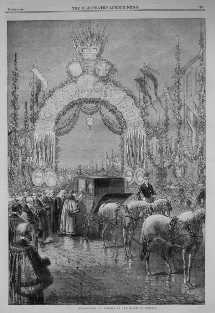 Presentation of Address by the Mayor of Windsor.  1863