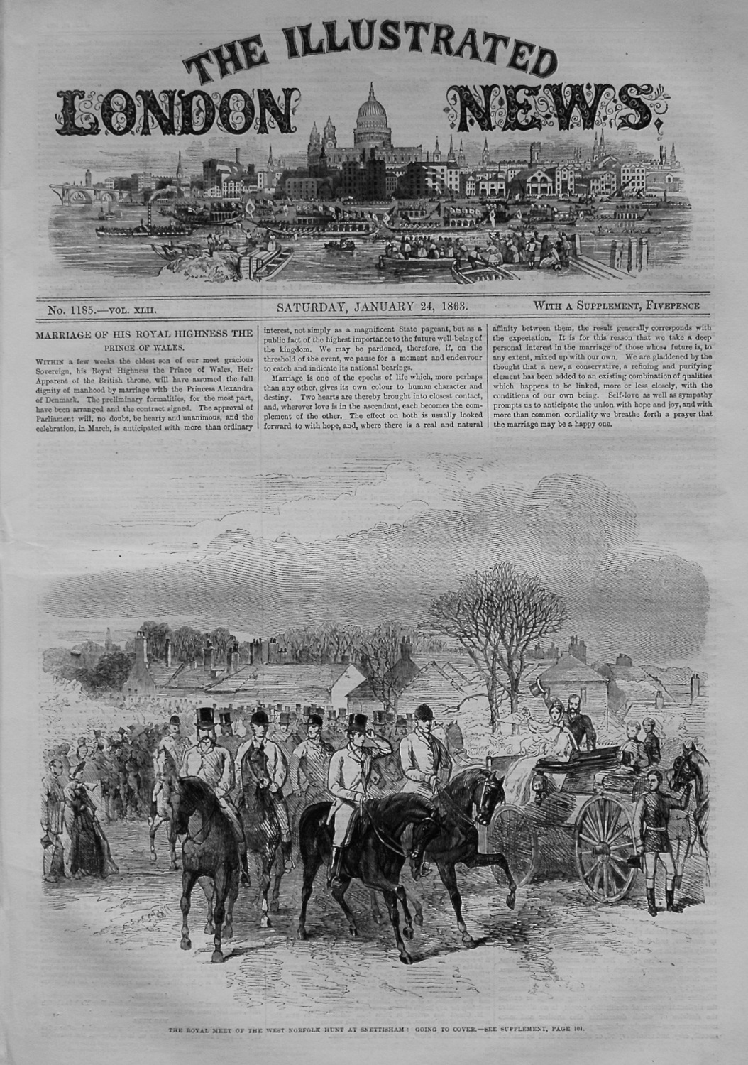 Illustrated London News. January 24th, 1863.