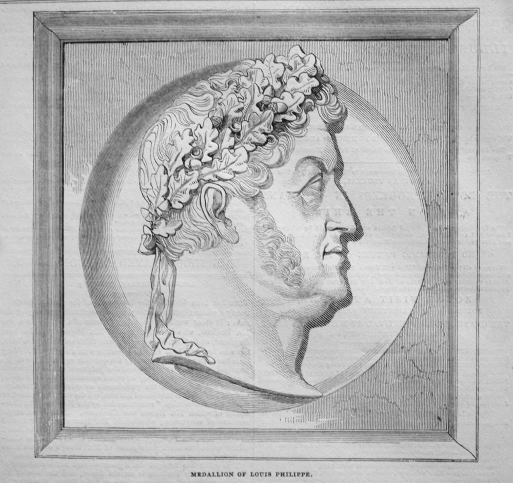 Medallion of Louis Philippe. 1845