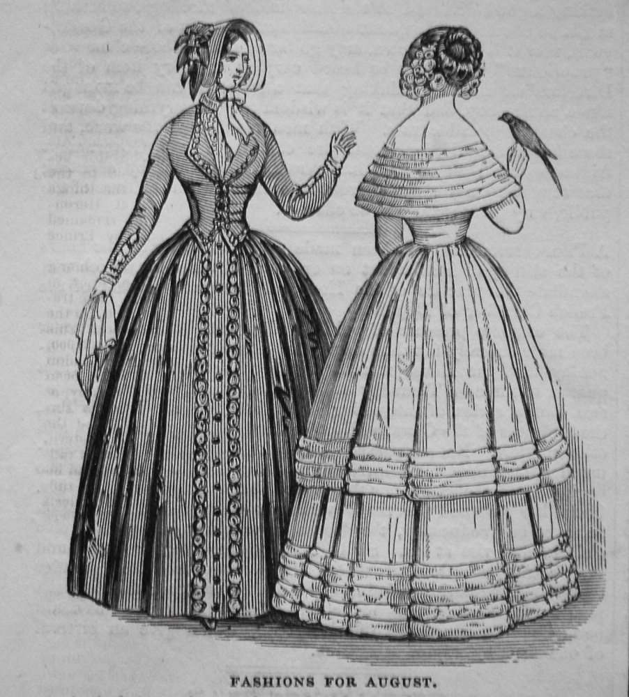 Fashions for August. 1845