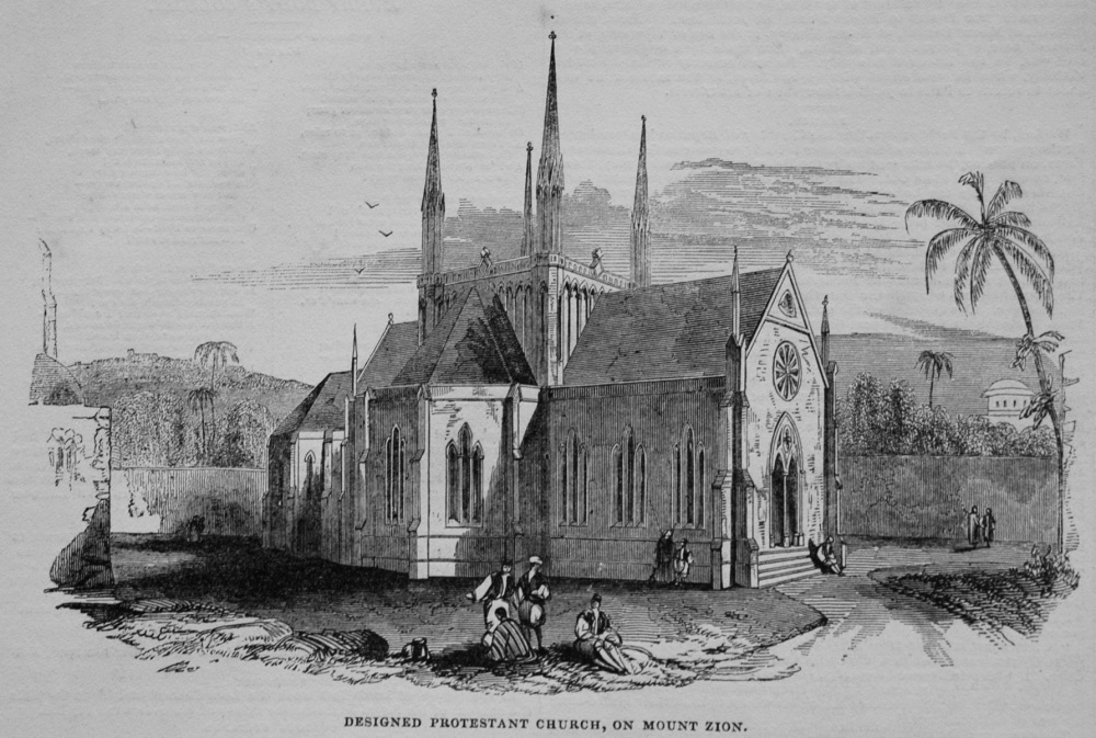 Protestant Church on Mount Zion. 1845