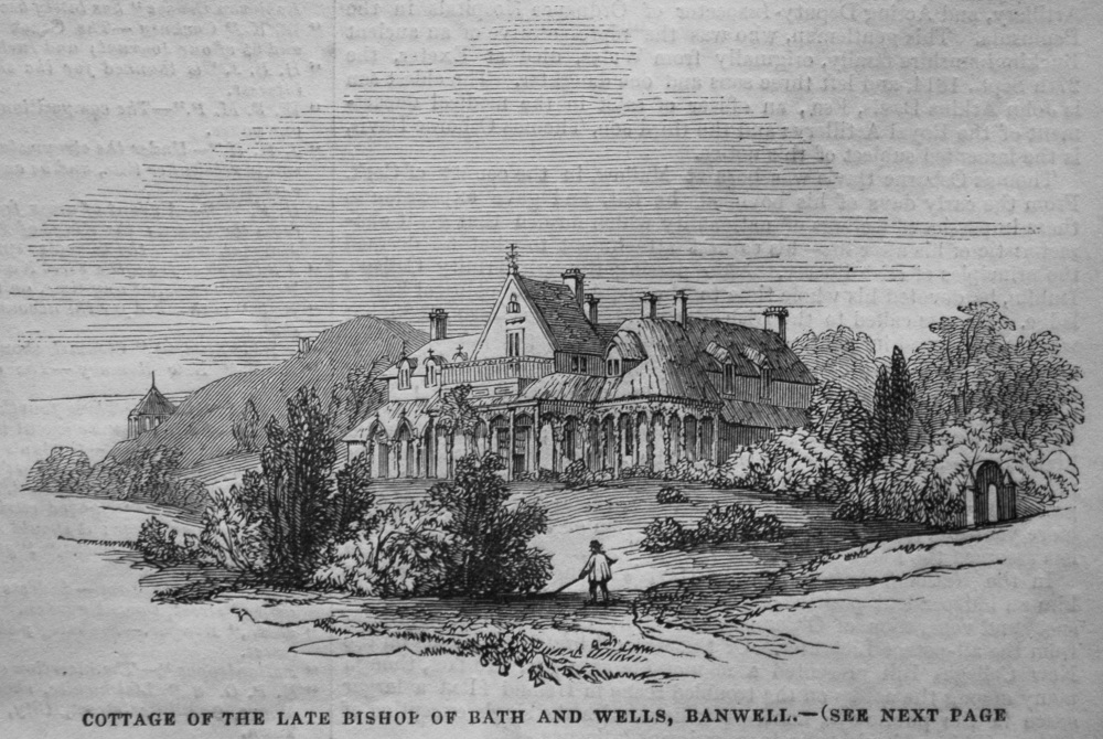 Cottage of the Late Bishop of Bath, Banwell. 1845