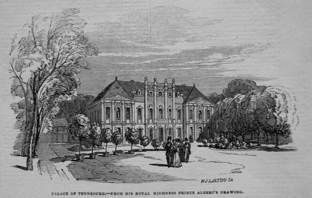 Palace of Tenneburg.- from His Royal Highness Prince Albert's Drawing. 1845